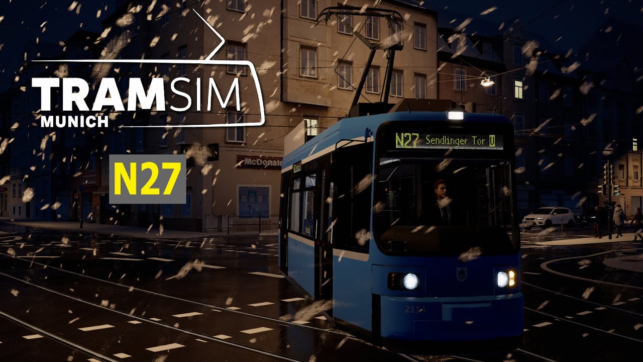 TramSim Munich | Line N27 | Petuelring ➡ Sendlinger Tor