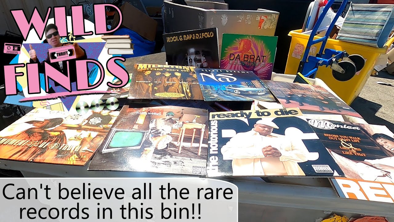 Rare Rap Vinyl LP Records scored at public auction! DVD, VHS, Video Game, Horror Novel Hunting too.