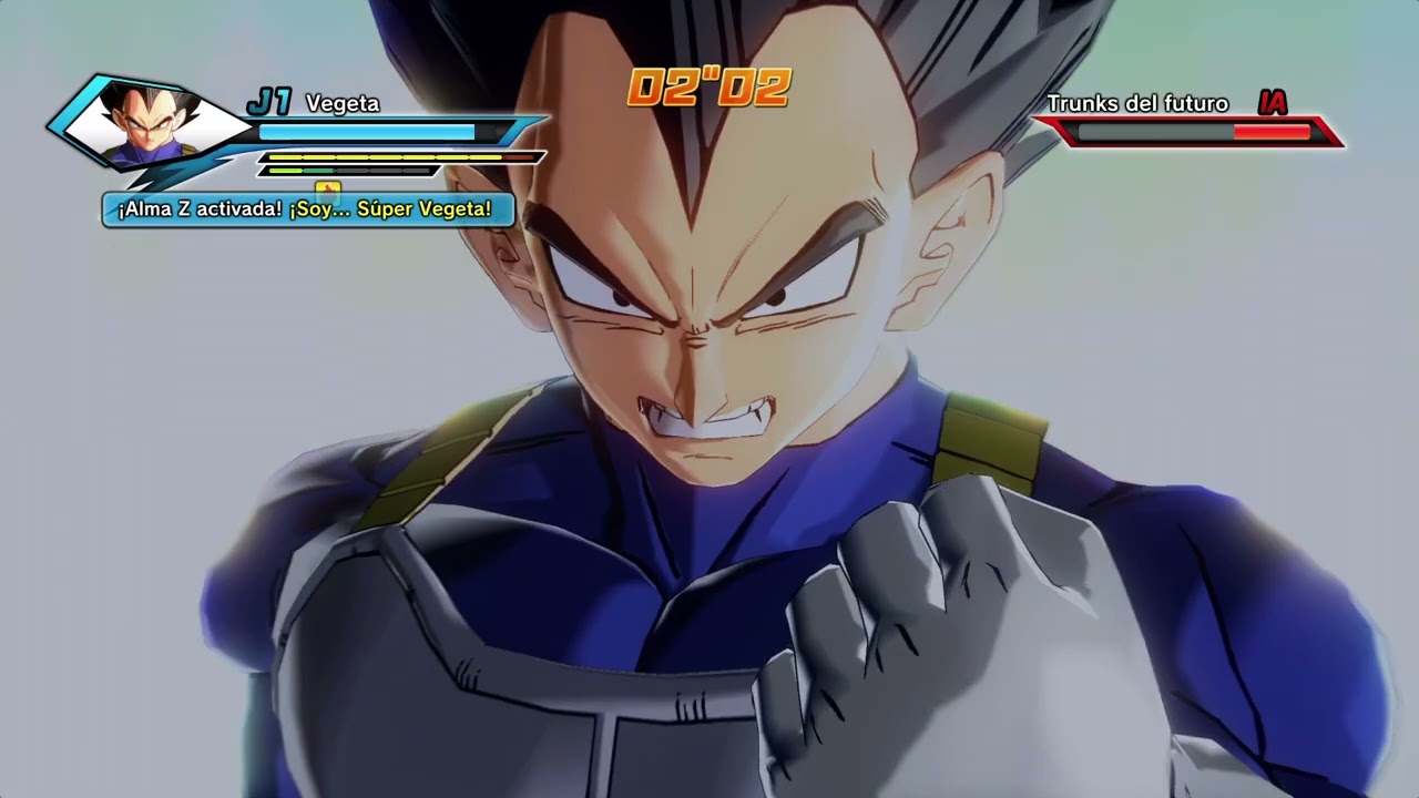 DRAGON BALL XENOVERSE vegeta vs trunks del futuro