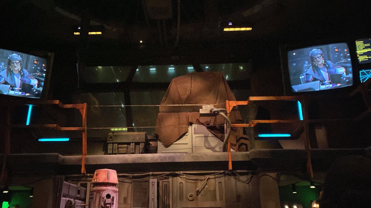 Millennium Falcon Smugglers Run 1080p POV with Low Light Disneyland December 6th, 2023