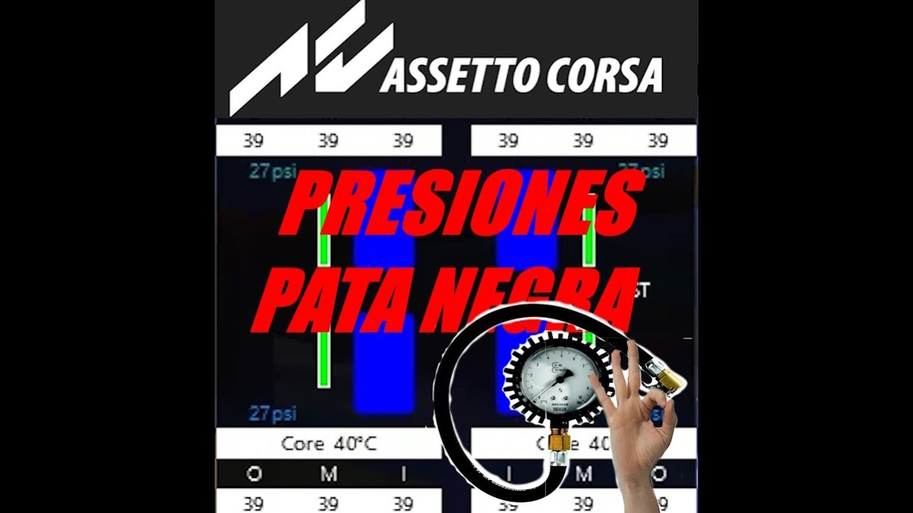 Assetto Corsa Como ajustar las presiones de los neumaticos con el widget tires