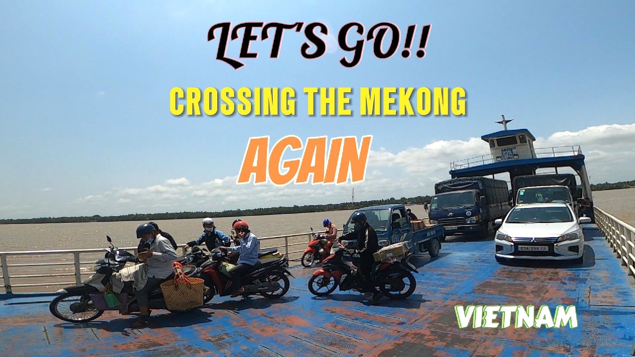Пересечение волшебной реки Меконг во Вьетнаме.