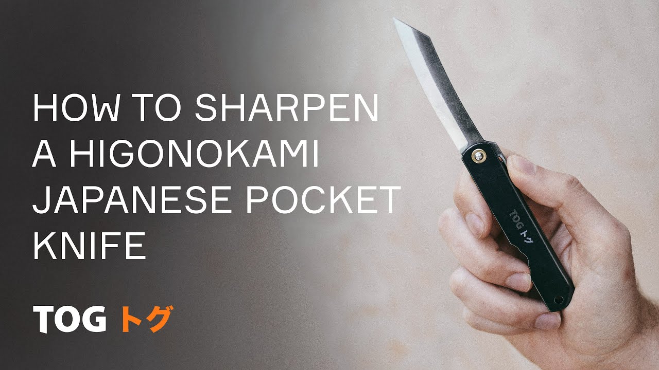 How To Sharpen A Higonokami Japanese Pocket Knife
