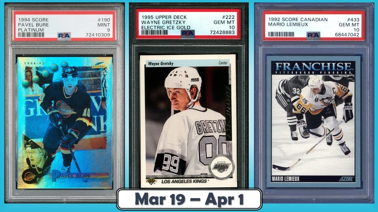 TOP 25 Highest Selling Hockey Cards from the Junk Wax Era on eBay | Mar 19 - Apr 1, Ep 102