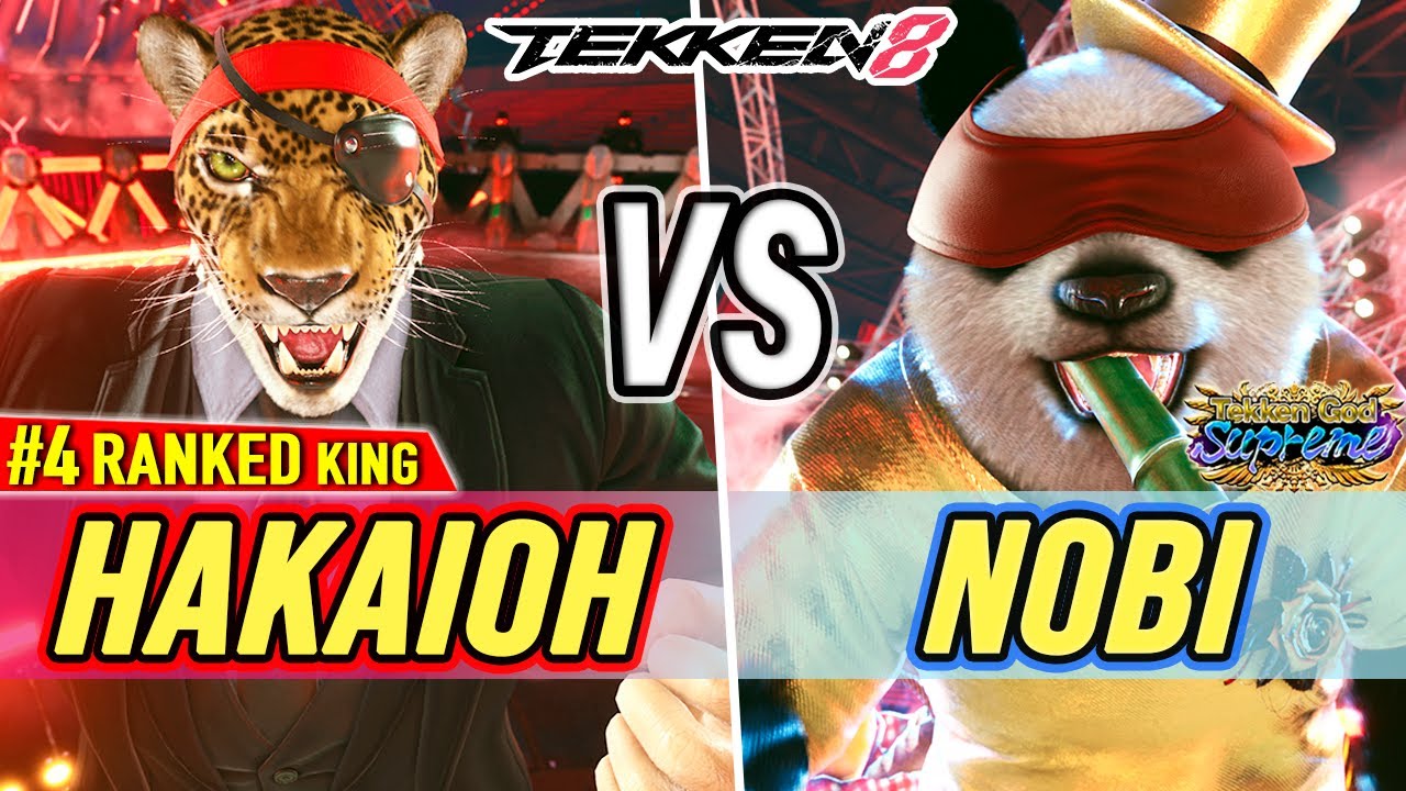 T8 🔥 Hakaioh (#2 Ranked King) vs Nobi (Panda) 🔥 Tekken 8 High Level Gameplay