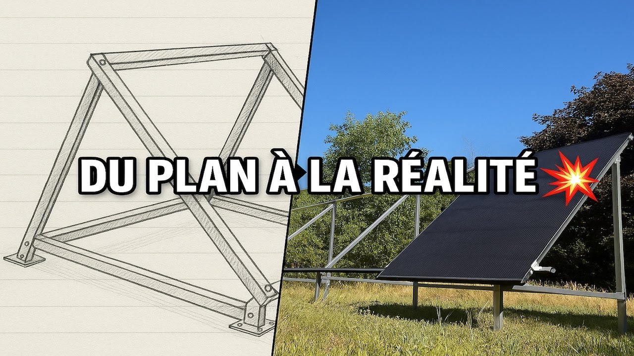 Conception et fabrication DIY d’un support pour panneaux solaires au sol