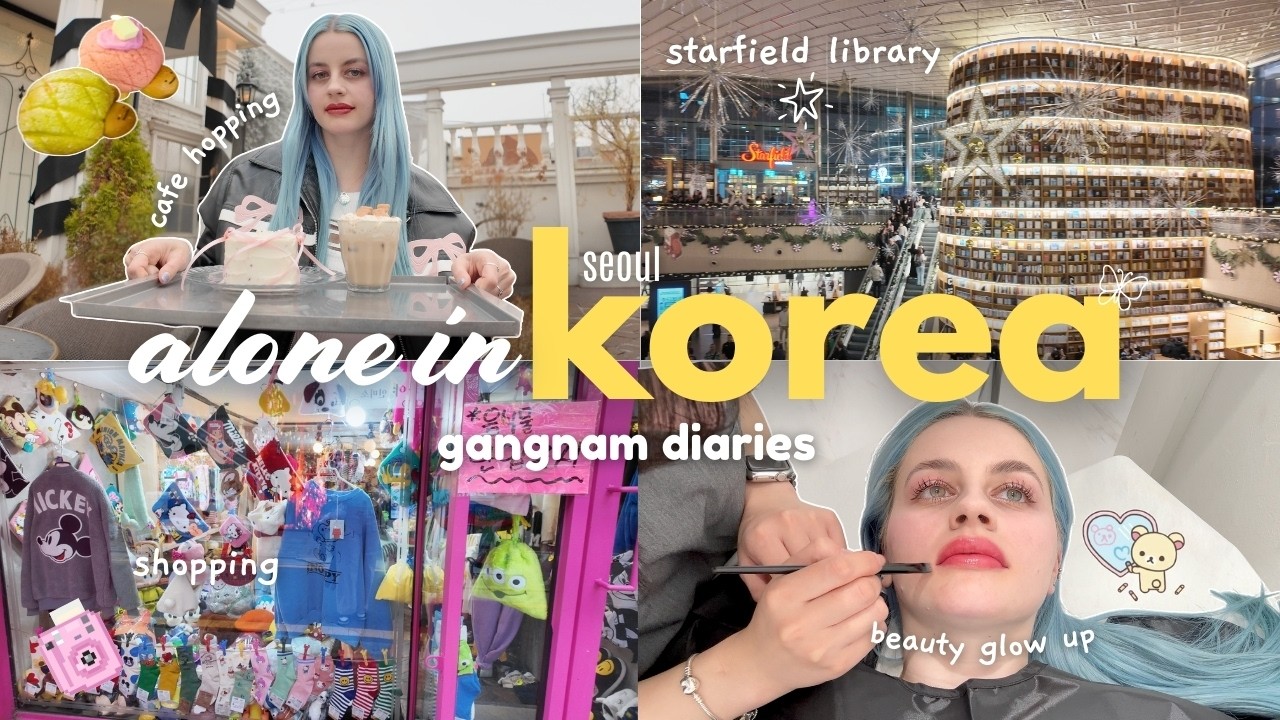 Я провела день ОДНА в Каннаме 🇰🇷 Библиотека Starfield, румяна для губ, походы по кафе 𐙚 Жизнь в К...