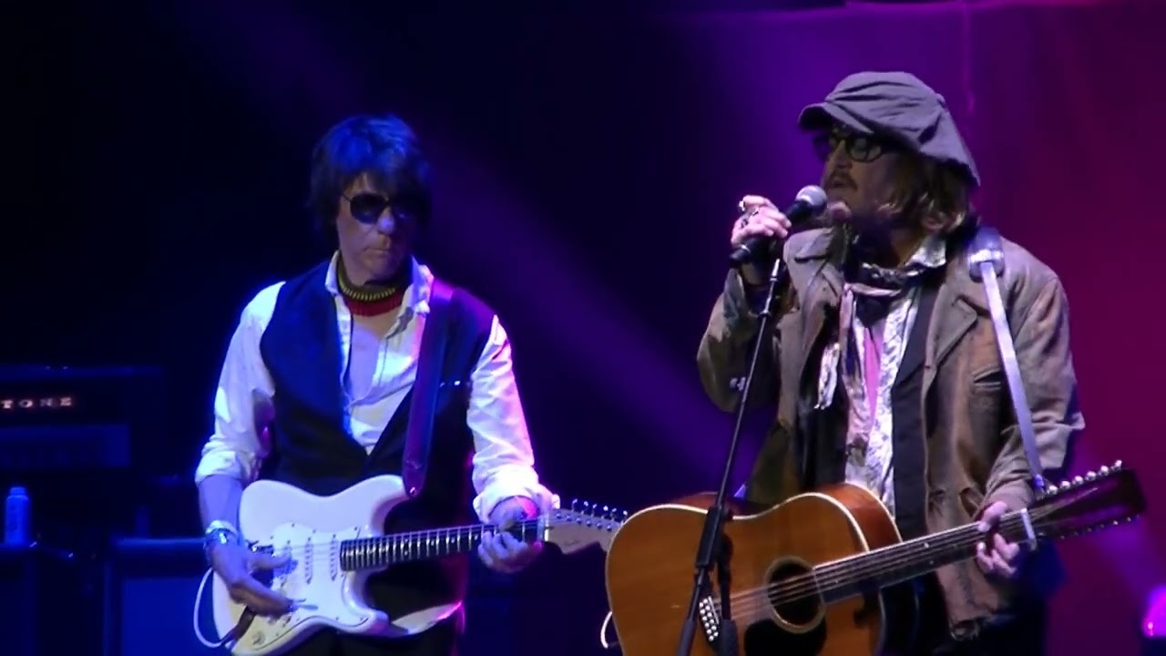 Jeff Beck  with Johnny Depp Hedy Lamarr, Royal Albert Hall 31 05 2022