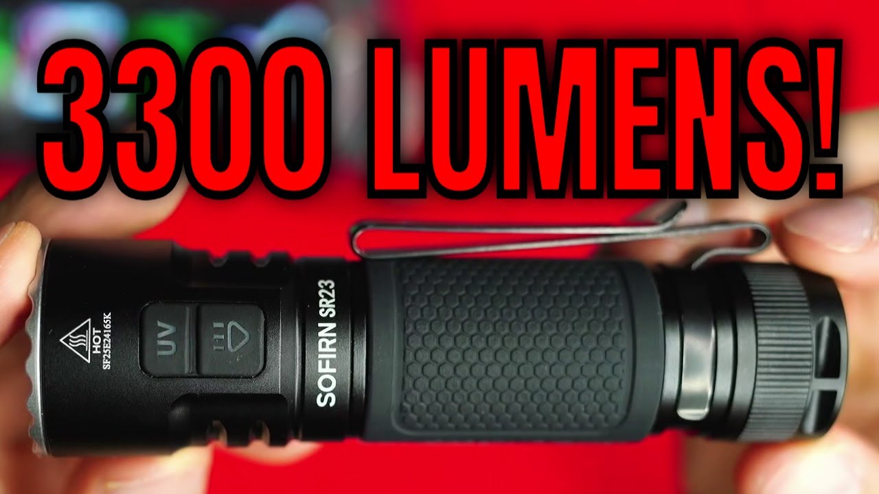 Dual Switch EDC Beast! Sofirn SR23 with UV + 3300 lumens