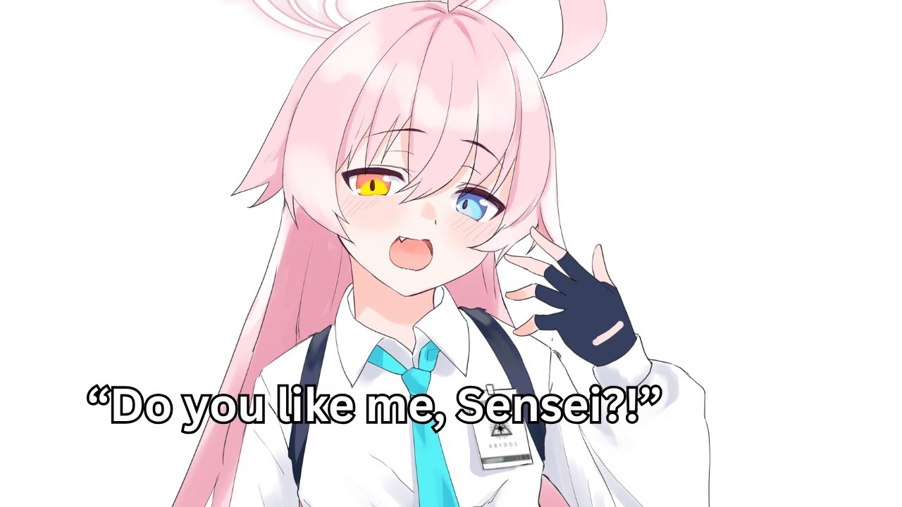 Hoshino Asks as Embarrassing of Sensei [Blue Archive Game]