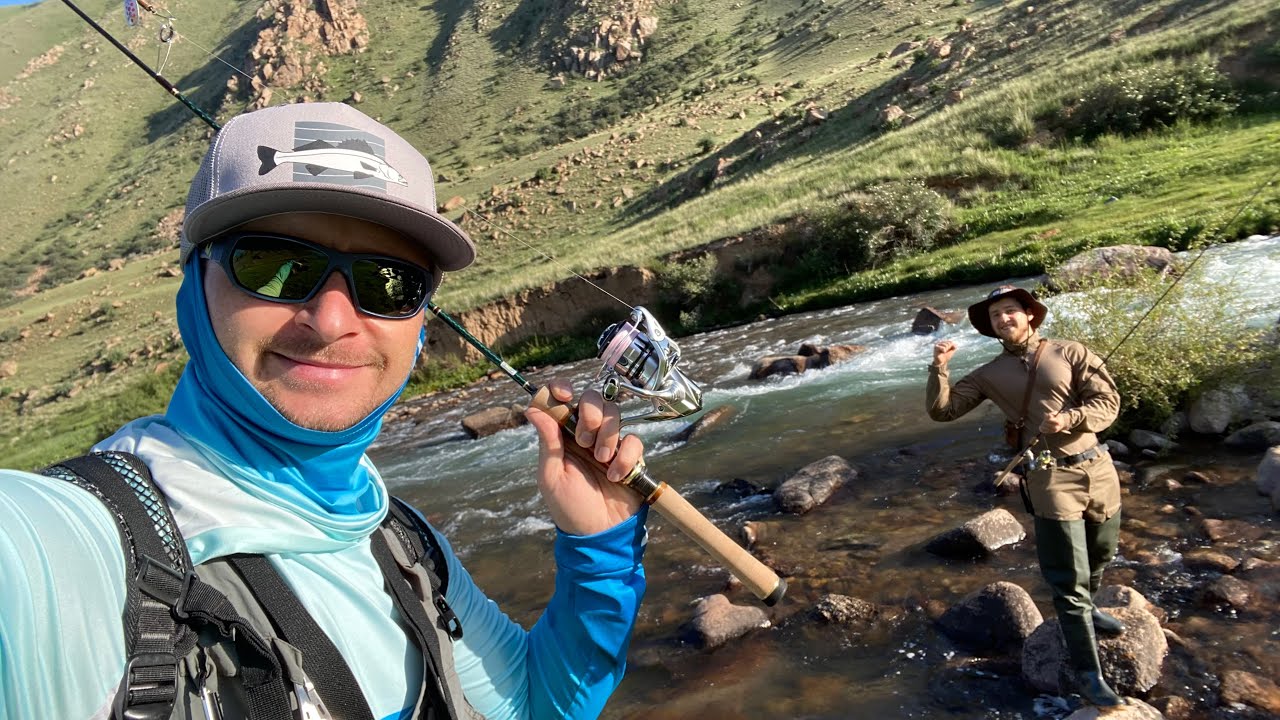 Fishing adventures with GoFishing. Рыбалка на форель 🎣. Поймали форель. 