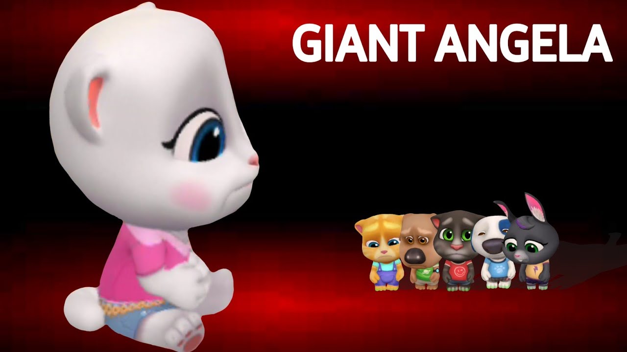 My Talking Tom Friends - GIANT ANGELA - Why Everybody Hates Angela - Talking Tom Gold Run 181225#1