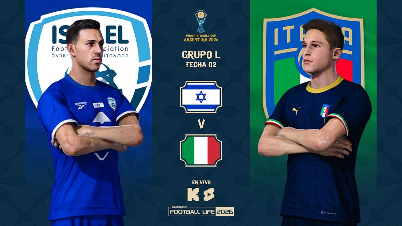 ISRAEL v ITALIA - GRUPO L |⚽ WORLD CUP ARGENTINA 2026 - PHOENIX LEAGUE