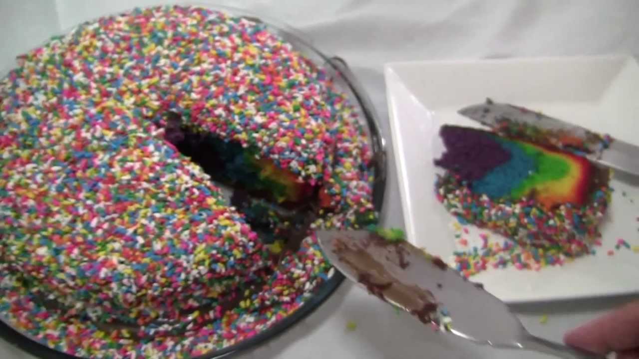 Receita: bolo arco-íris