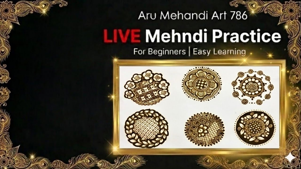 Mandala Mehndi Design Live😱 | Simple & Beautiful Mehndi Design Step by Step