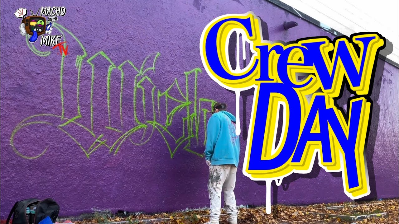 Crew Day 10 Writers one Wall (Berlin Lichtenberg Parkaue) | Graffiti Vlog 
