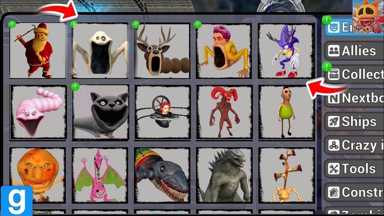 Sandbox in space updated new all characters unlocked sea hungry worm deer worm 😱 chasing nextbots 🔥