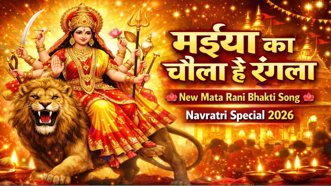 मइया का चोला है रंगला एक भक्तिमय माता रानी भजन है, 