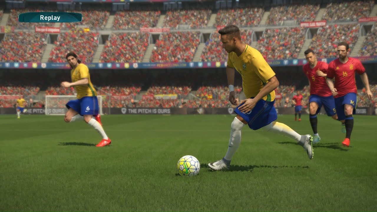 PES 2017 -  Espanha vs Brasil - Gameplay Pedido por Inscritos - Estádio Camp Nou - Modo ESTRELA
