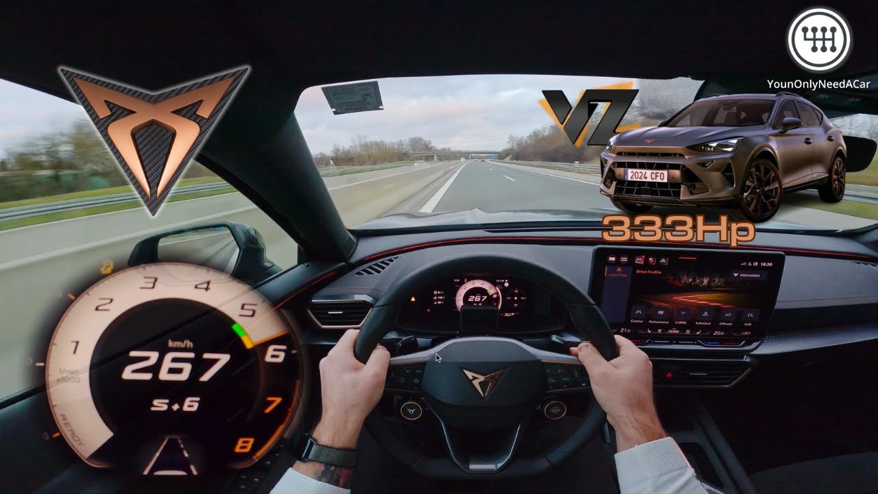 2025 Cupra Formentor VZ (333HP) TOP SPEED DRIVE on the GERMAN AUTOBAHN