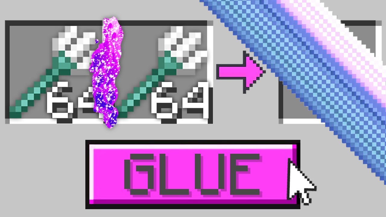 Minecraft, But You can Glue Any Item...