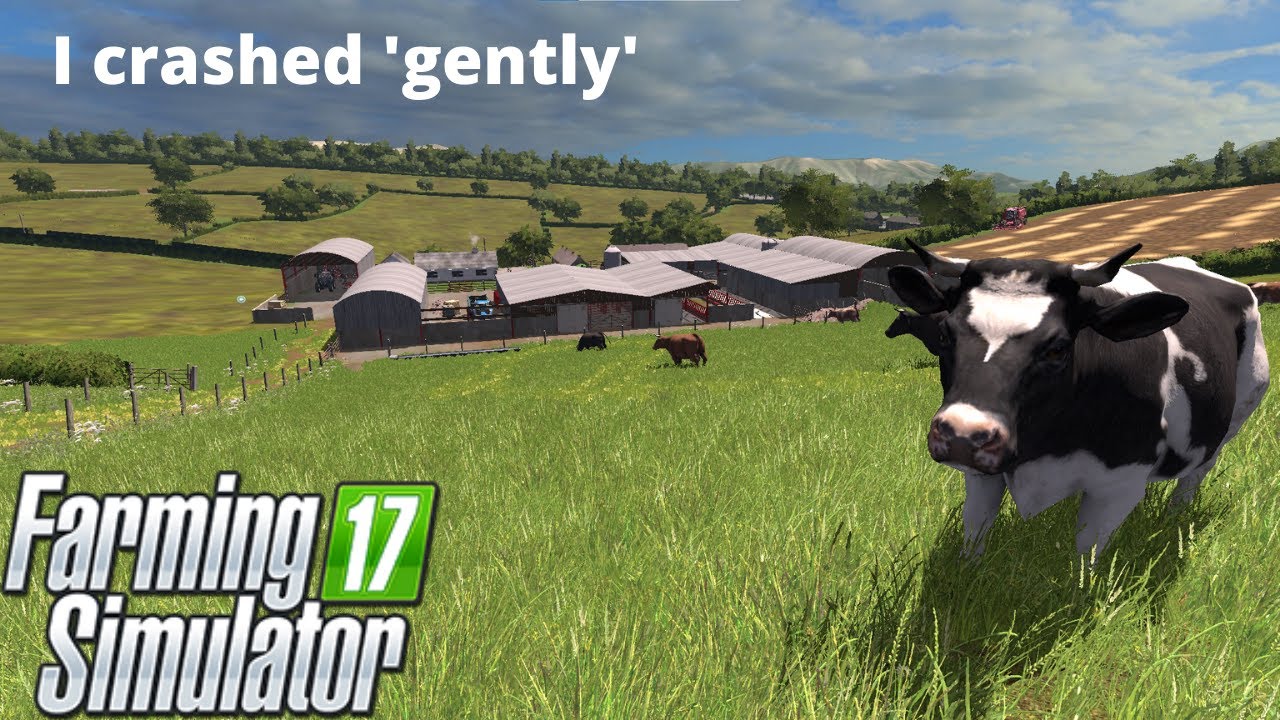Tending to the cows and crashing! - FS17 Ballincraig Estate #1