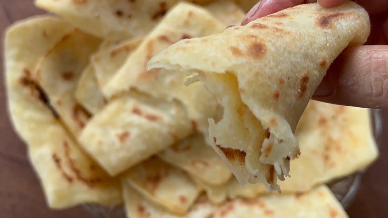 مسمن بدون غلوتين ب مكس سِنبلات روعة Mix Sinblat msemen sans gluten/gluten free Marokkanse pannenkoek