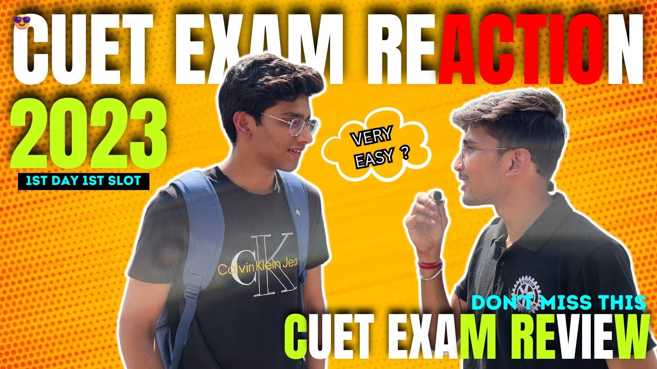 CUET EXAM STUDENTS REACTION🌝| CUET EXAM STUDENT REVIEW🔥🔥|  cuet exam level 2023