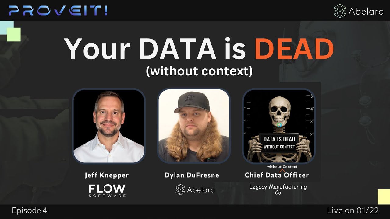 The Death of Data Without Context | ProveIt! Live Stream Series