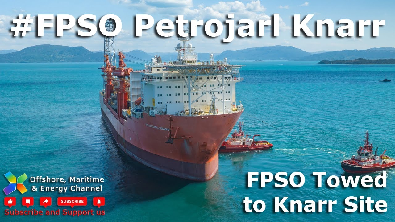 FPSO Petrojarl Knarr - Sailaway from Aibel Shipyard
