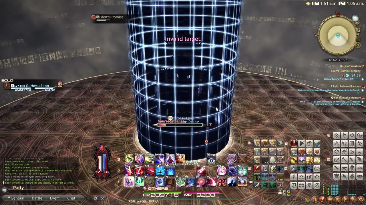 FFXIV Eden's Promise: Eternity Solo in 8:15 World Record