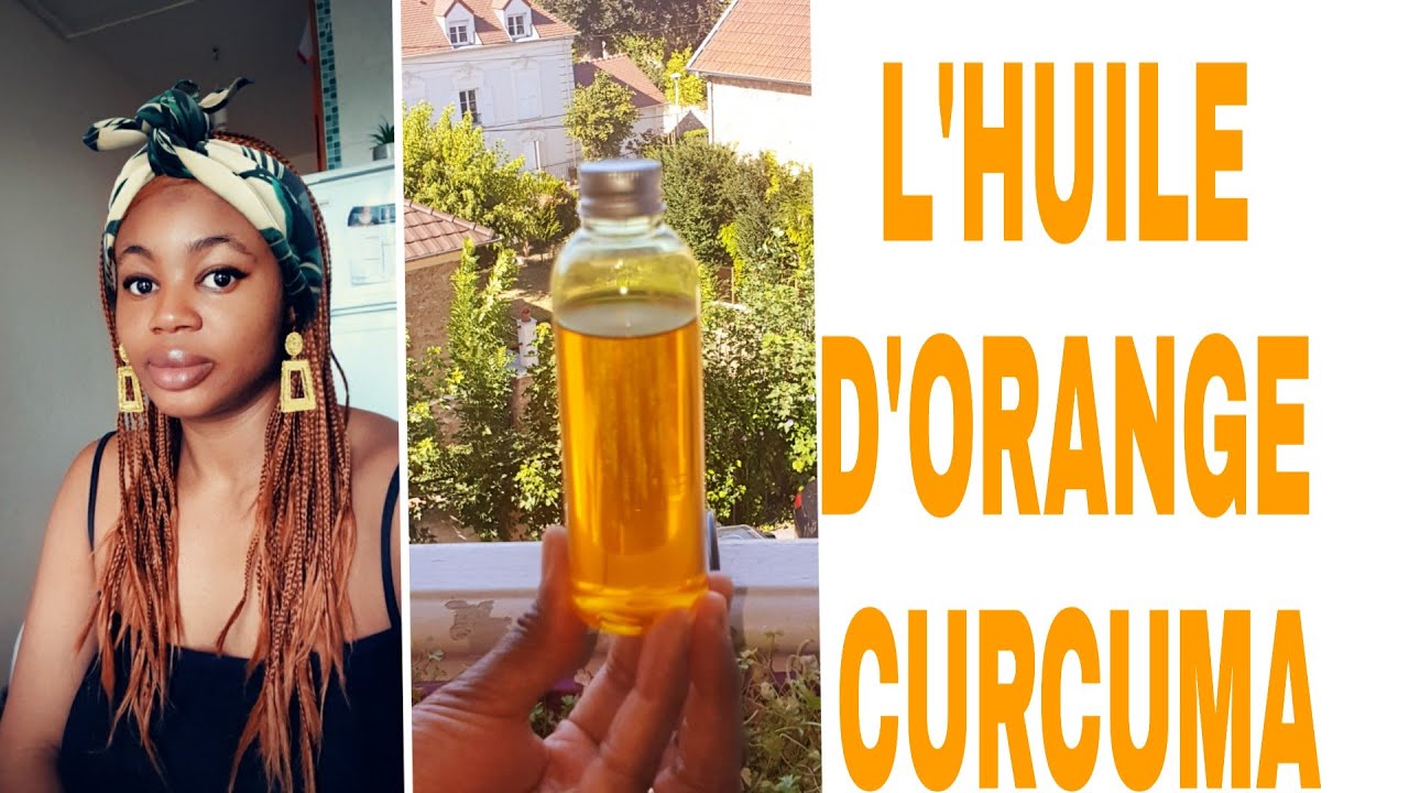 L' HUILE D'ORANGE CURCUMA, POUR VOS MÉLANGE EXCELLENT L'HUILE POUR LES CHUTES DE CHEVEUX