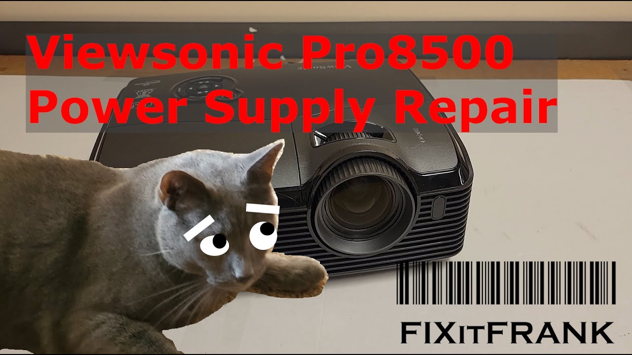 Viewsonic Pro8500 DLP Projector Repair | No Light | Power Supply Failure