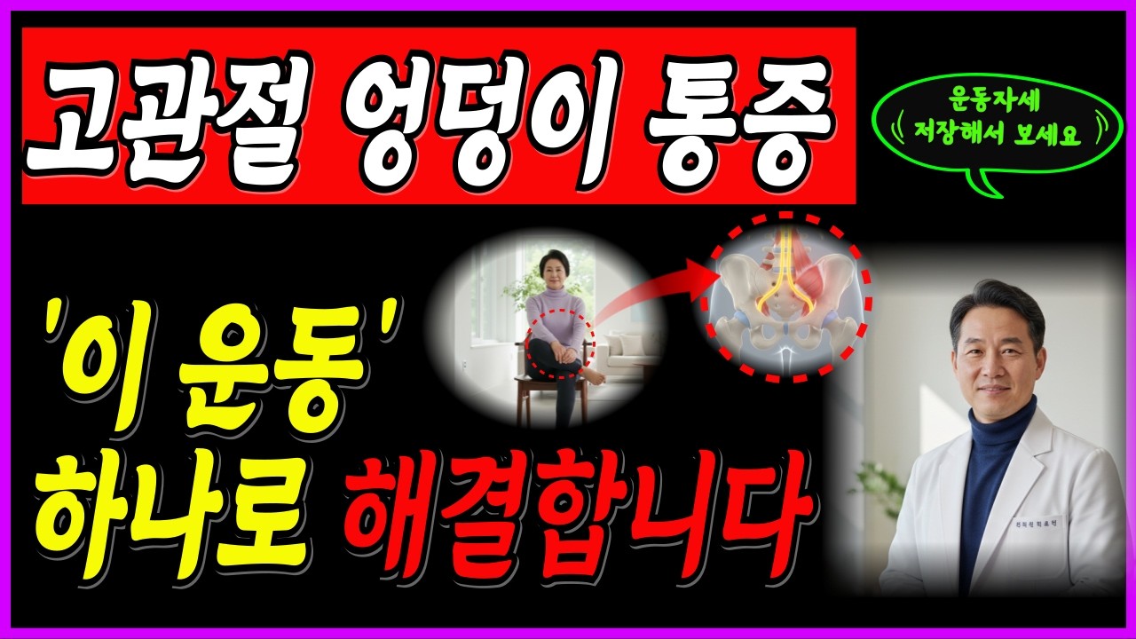 고관절 엉덩이 골반통증 아프다면 꼭 한번 해보세요ㅣ이 핵심운동으로 해결합니다 ㅣ고관절 망가지면 못걷습니다 ㅣ이 근육 지금 살리셔야합니다ㅣ노후건강ㅣ노후지혜 ㅣ시니어건강