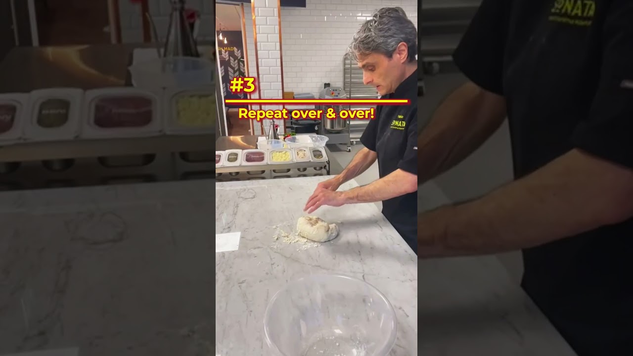 3 Easy Steps To Knead Pizza Dough by Hand 🤲🏻
