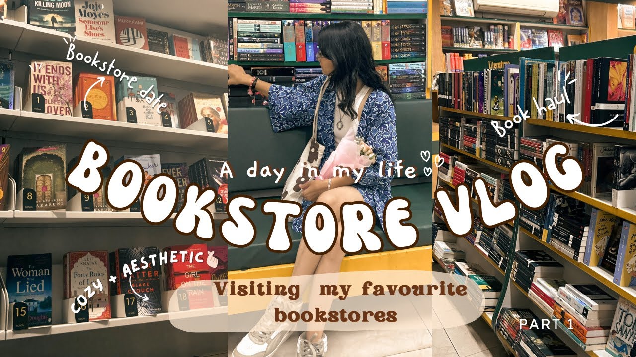 My favourite bookstores📚🍂Cozy bookstore vlog + Book haul💌 A day in my life||