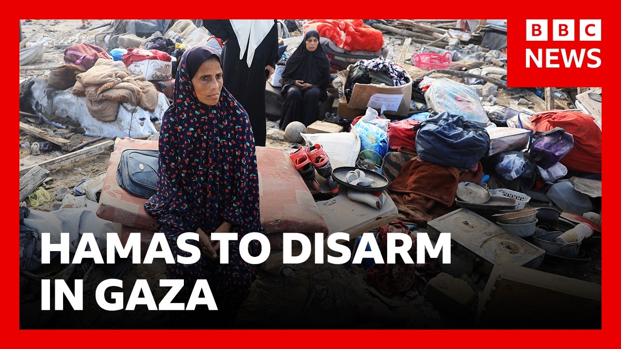 Hamas agrees to disarm in Gaza after Trump announces Board of Peace plan | BBC News