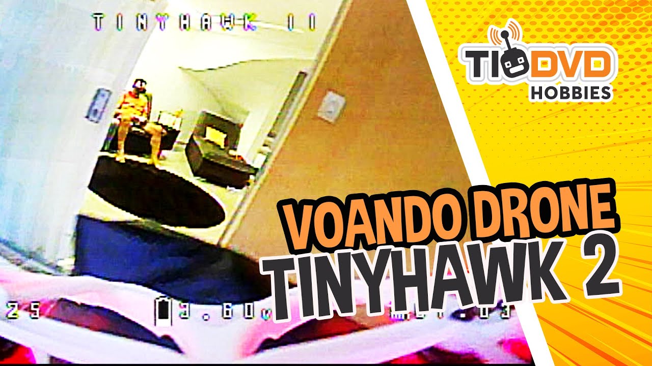 VOO COM DRONE EMAX TINYHAWK 2 EM PRIMEIRA PESSOA COM ÓCULOS FPV EACHINE EV800D