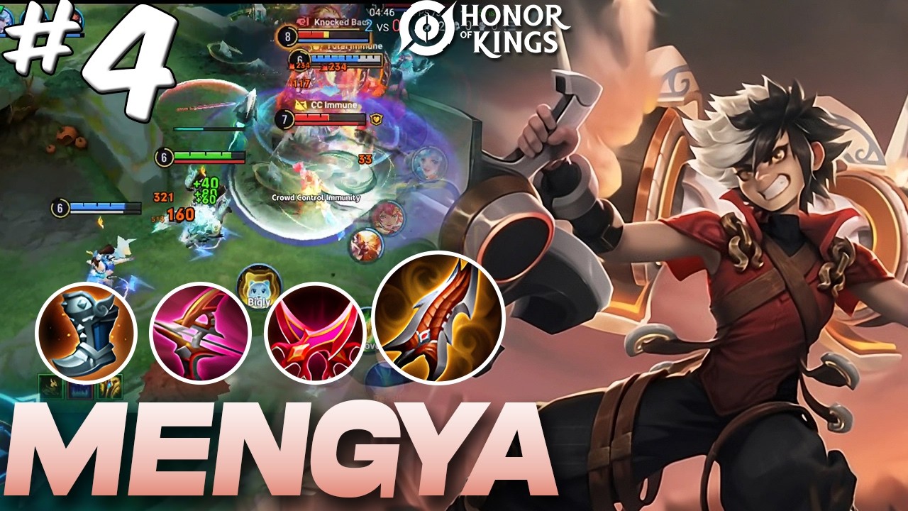 WIN games, Easy climb playing Mengya | Mengya Marksman Gameplay #4 | Honor of Kings