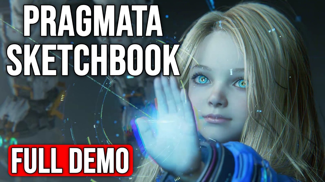 PRAGMATA Sketchbook Demo - Full Gameplay (4K 60FPS)