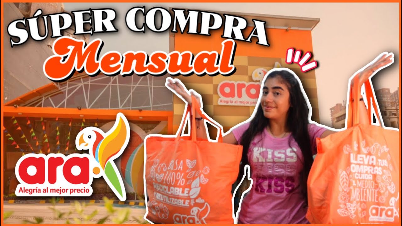 💸 SÚPER compra MENSUAL en TIENDAS ARA 🛒 🛍 |Precios 2023| -Daniela Calderón❤️