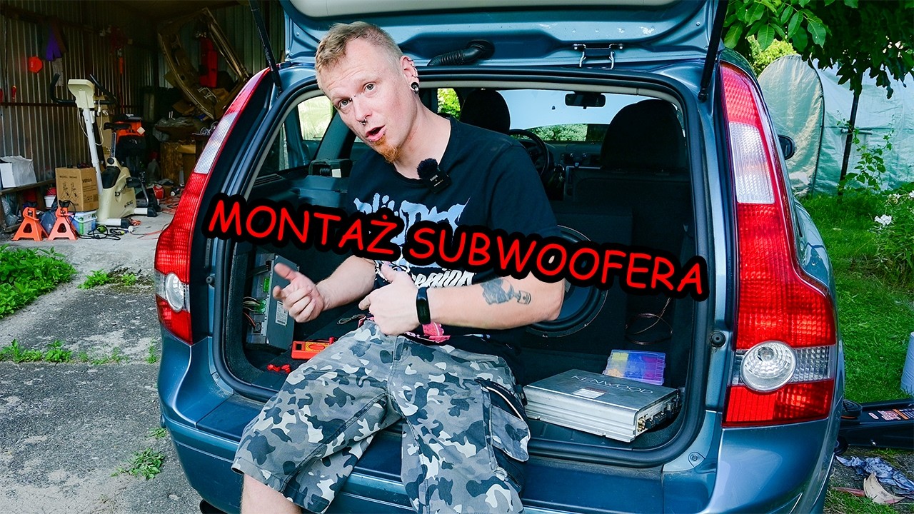 Zakładam mój stary subwoofer w Volvo V50