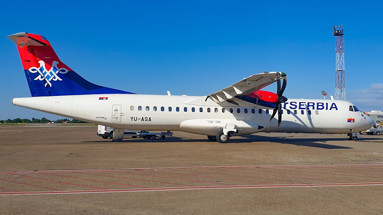 FULL FLIGHT | Belgrade to Niš | AirSERBIA ATR72-600
