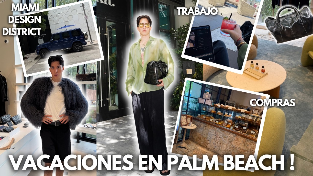 MY FIRST TIME IN PALM BEACH | SHOPPING IN MIAMI DESIGN DISTRICT AND VACATION | PALM BEACH VLOG