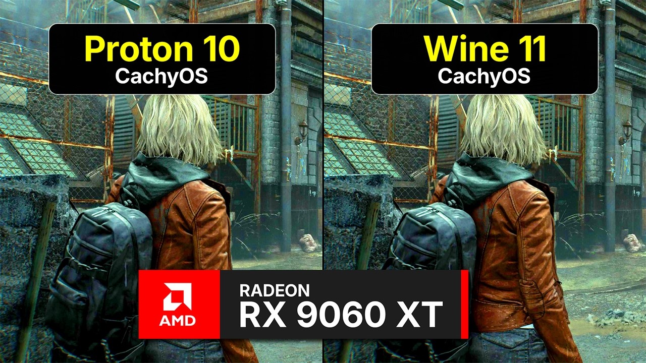 Wine 11 (CachyOS) vs Proton - Tested on RX 9060 XT (1440p Native)