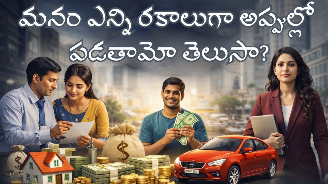 మనం ఎన్ని రకాలుగా అప్పుల్లో పడతామో తెలుసా ?  Banks ఎందుకు సులభంగా Loan ఇస్తాయి?