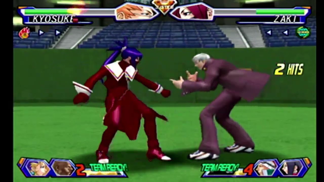 Project Justice(Dreamcast)-Tiffany/Kyosuke/Boman vs Nagare/Kyoko/Zaki