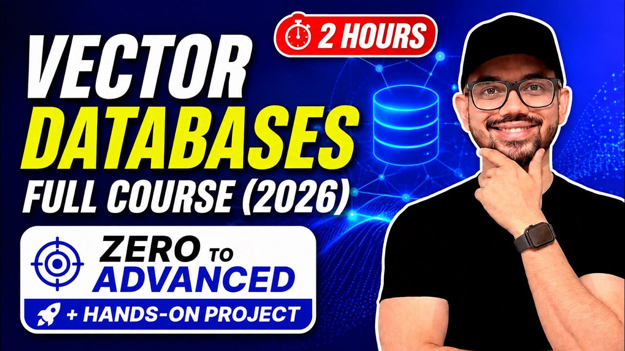Vector Databases Full Course (2026) | Zero to Advanced + Hands-On Project