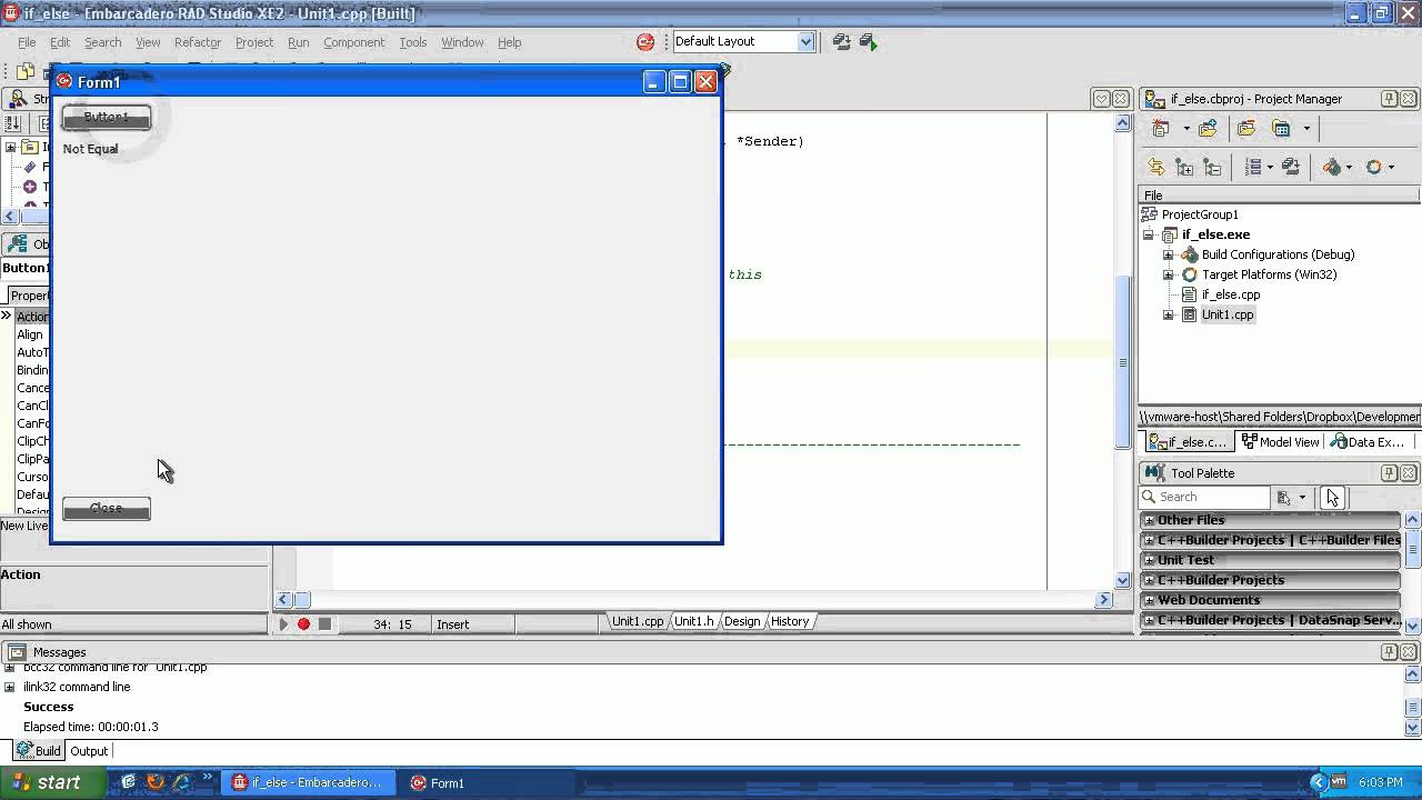 Learning to Program C++ Tutorial 3 - if and else statements - C++ Builder