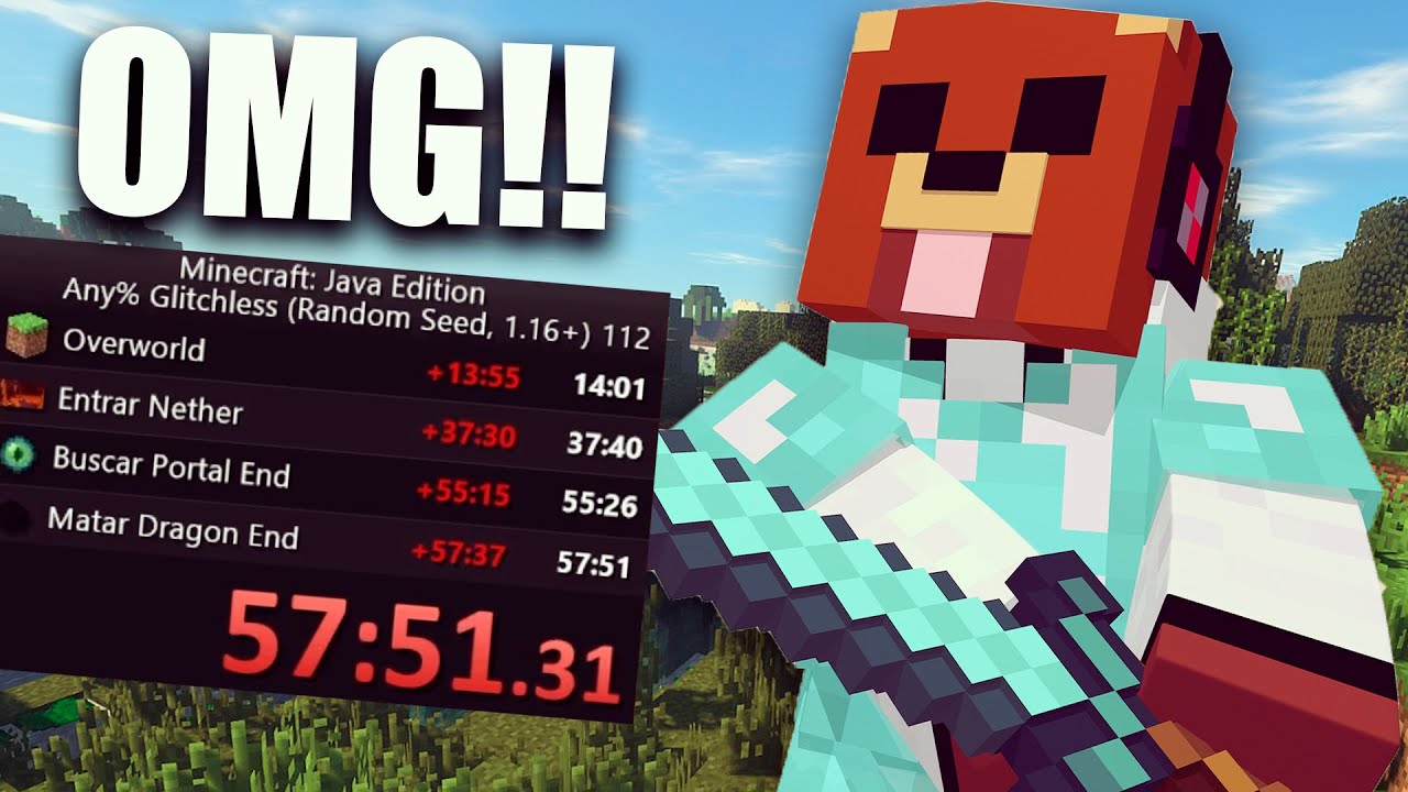 TERMINO MINECRAFT EN MENOS DE 1 HORA (Speedrun Any% RSG 1.16.1)